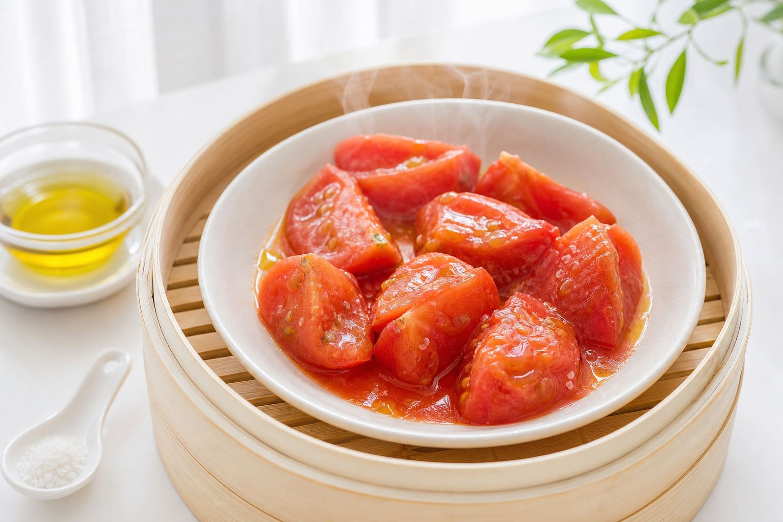 蒸番茄淋油