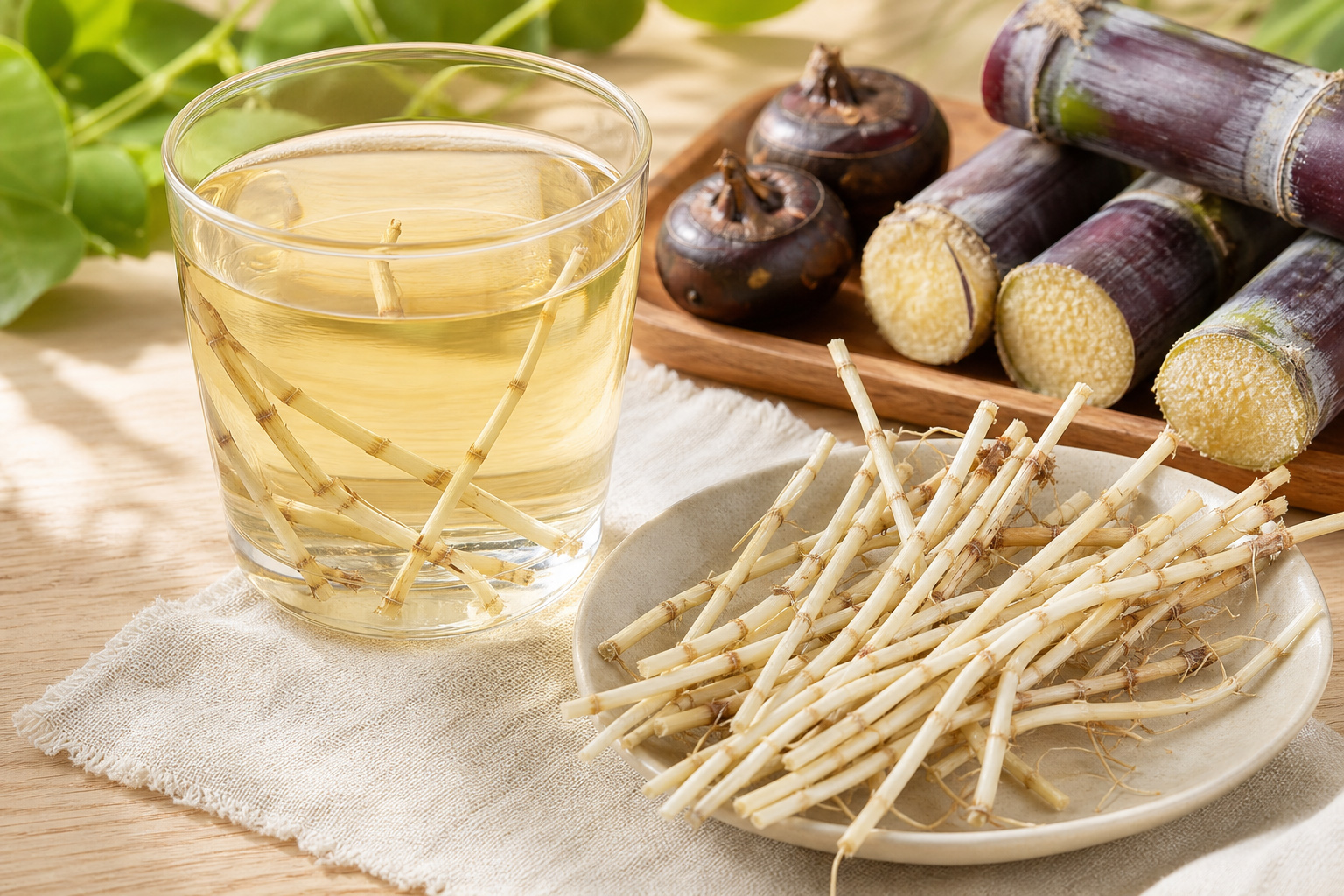 白茅根小甜水和食材